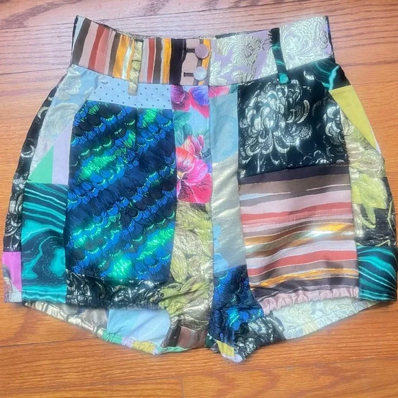 Dolce & Gabbana Patchwork Drill Brocade Bustier Top and Culotte Shorts Briefs - Picture 10 of 16